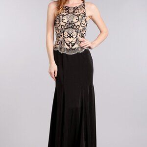 Black Jeweled Dress 1613